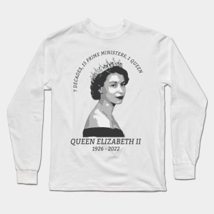 rip queen elizabeth ii Long Sleeve T-Shirt